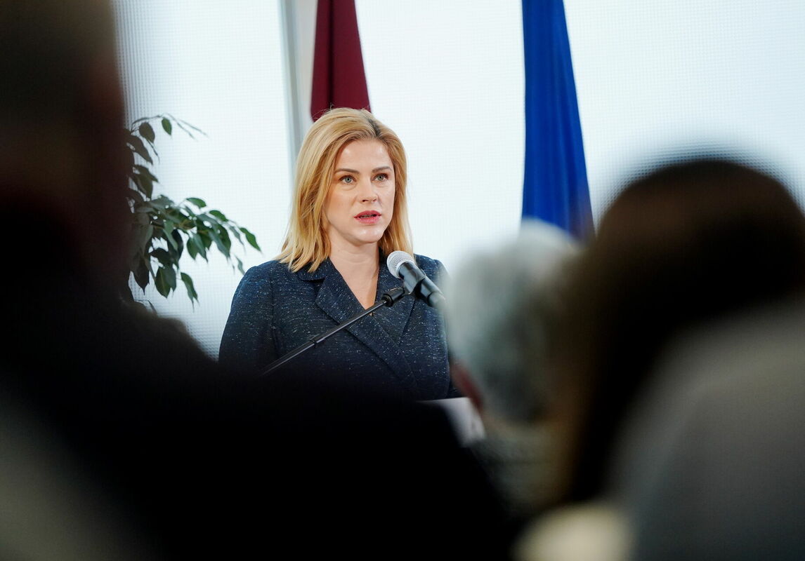 Ministru prezidente Evika Siliņa. Foto: Zane Bitere/LETA