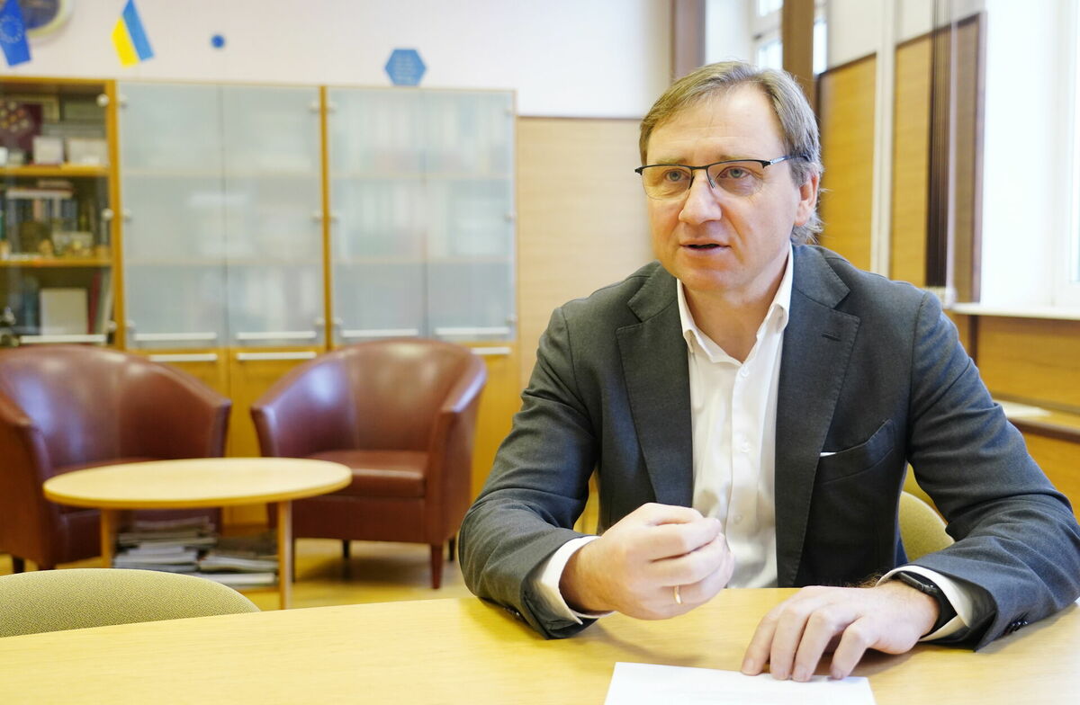Latvijas Universitātes rektora amata kandidāts Gundars Bērziņš. Foto: Paula Čurkste/LETA