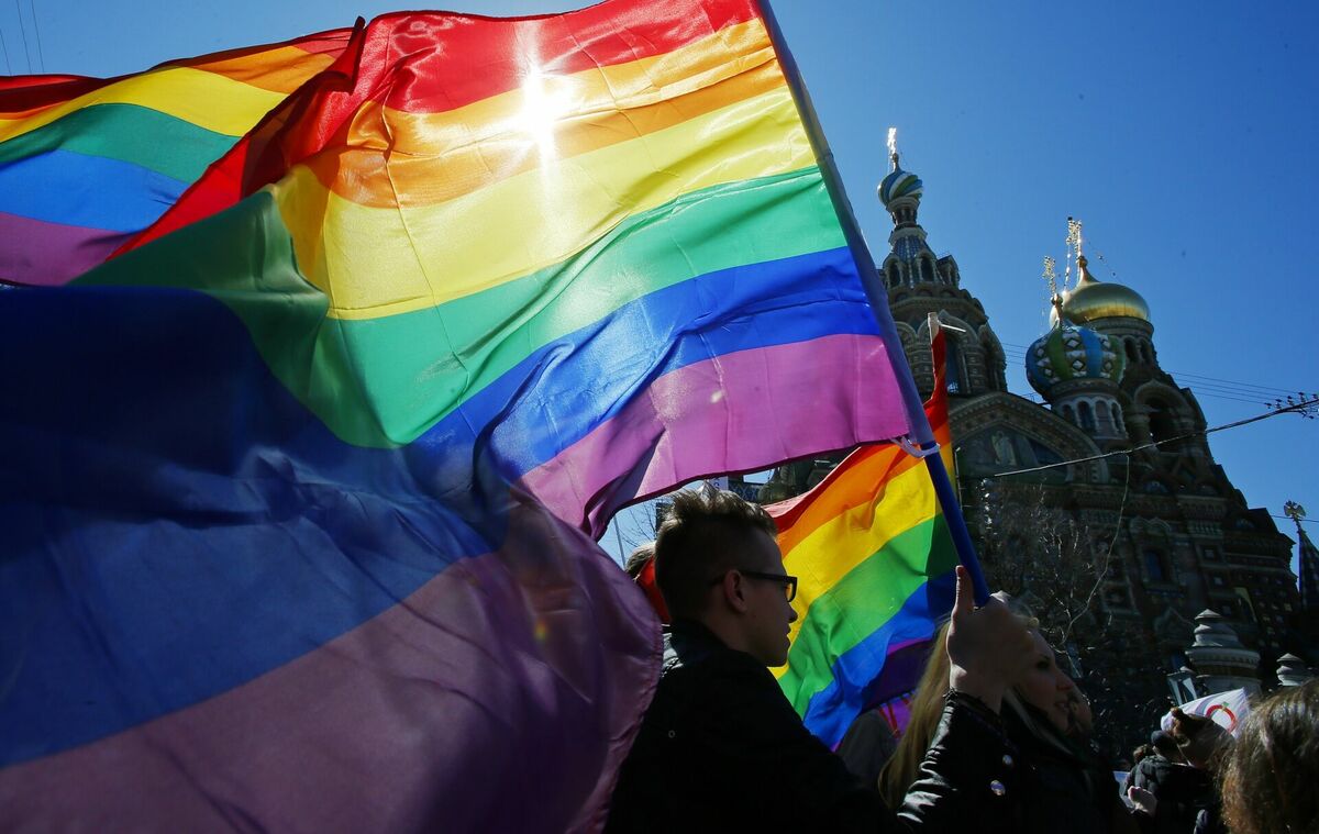 LGBT kopienas protests Krievijā, attēls ilustratīvs. Foto: AP Photo/Dmitry Lovetsky