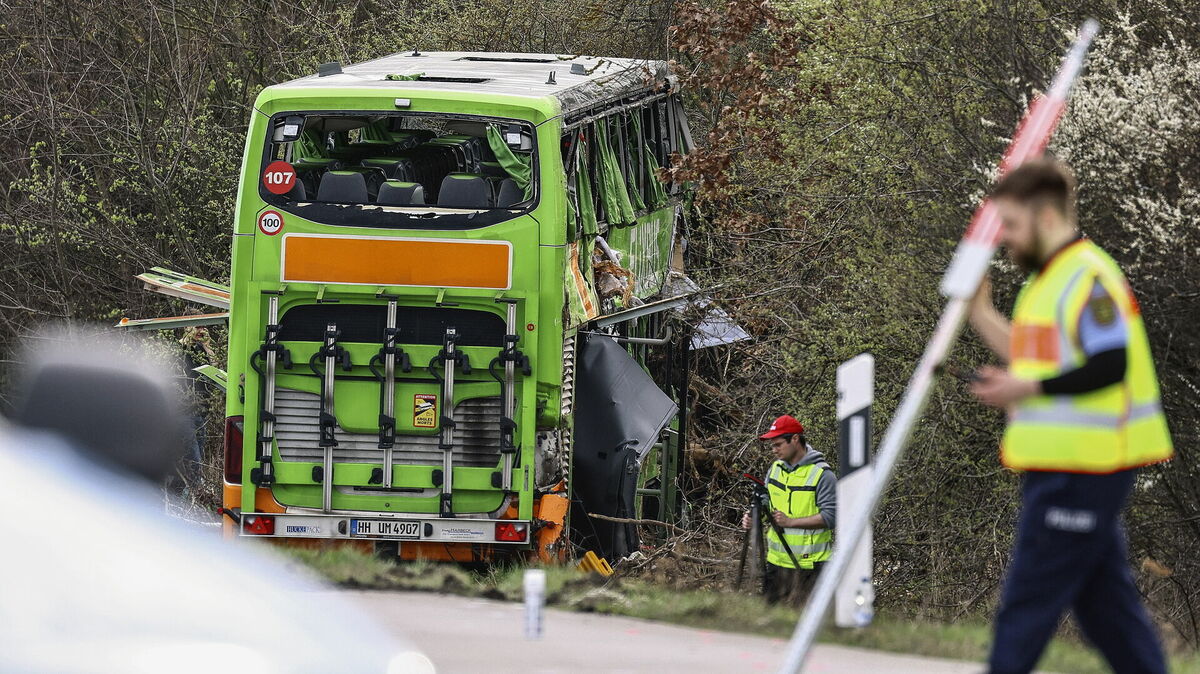 Flixbus avārija Vācijā. Foto: scanpix/EPA