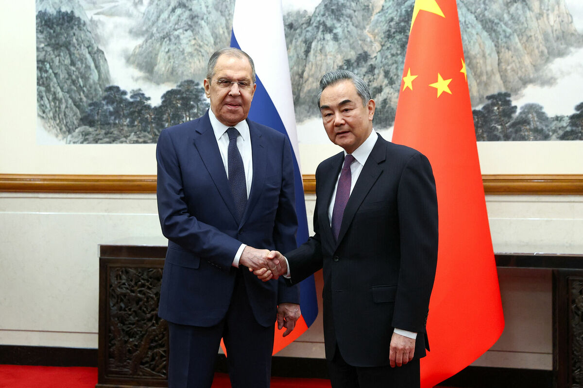 Sergeja Lavrova vizīte Ķīnā. Foto: scanpix/REUTERS