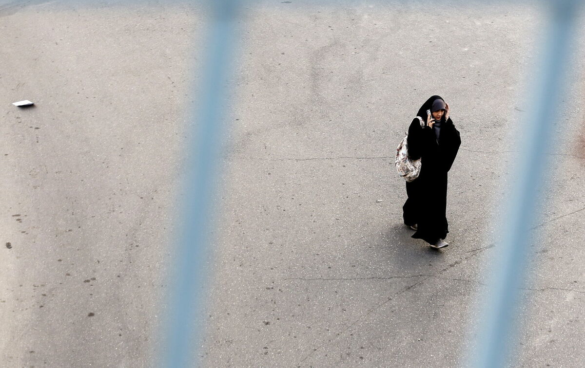 Sieviete Irānā. Foto: EPA/ABEDIN TAHERKENAREH/Scanpix