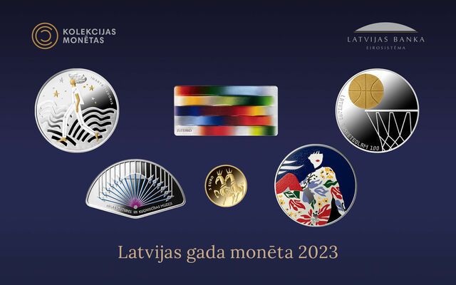 Latvijas gada monēta 2023 - "Zvaigžņu putekļi" Foto: LETA