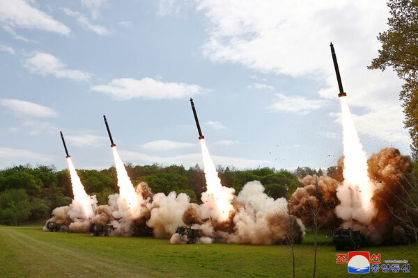 Ziemeļkorejas simulētais uzbrukums. Foto: scanpix/EPA