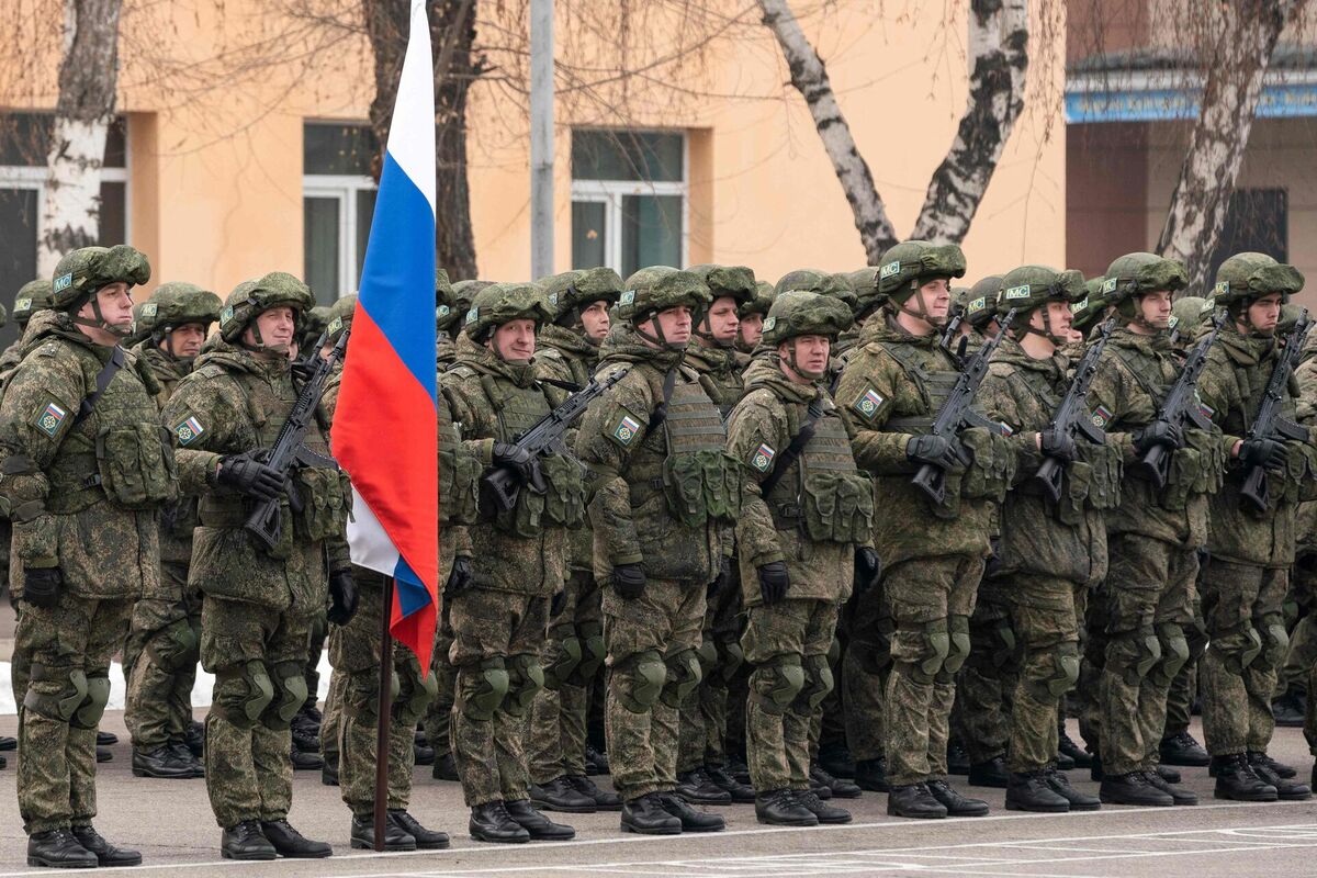 Krievijas karavīri. Foto: Alexandr BOGDANOV / AFP