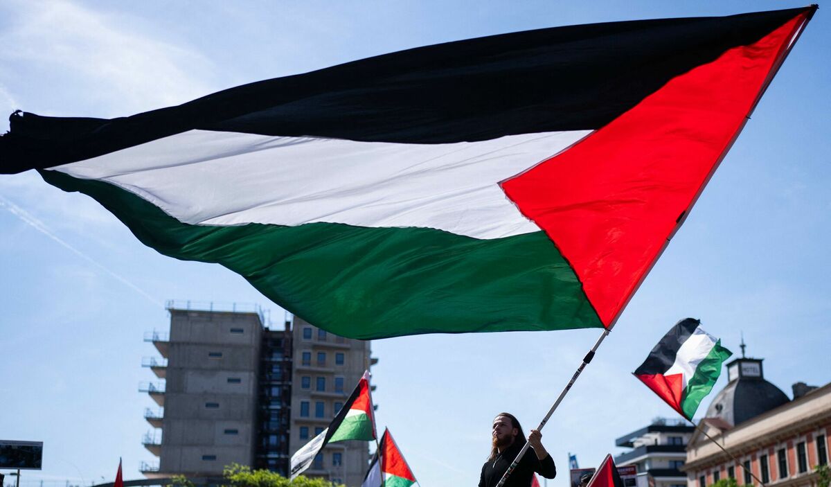 Palestīnas karogs. Foto: GEORG HOCHMUTH / APA / AFP