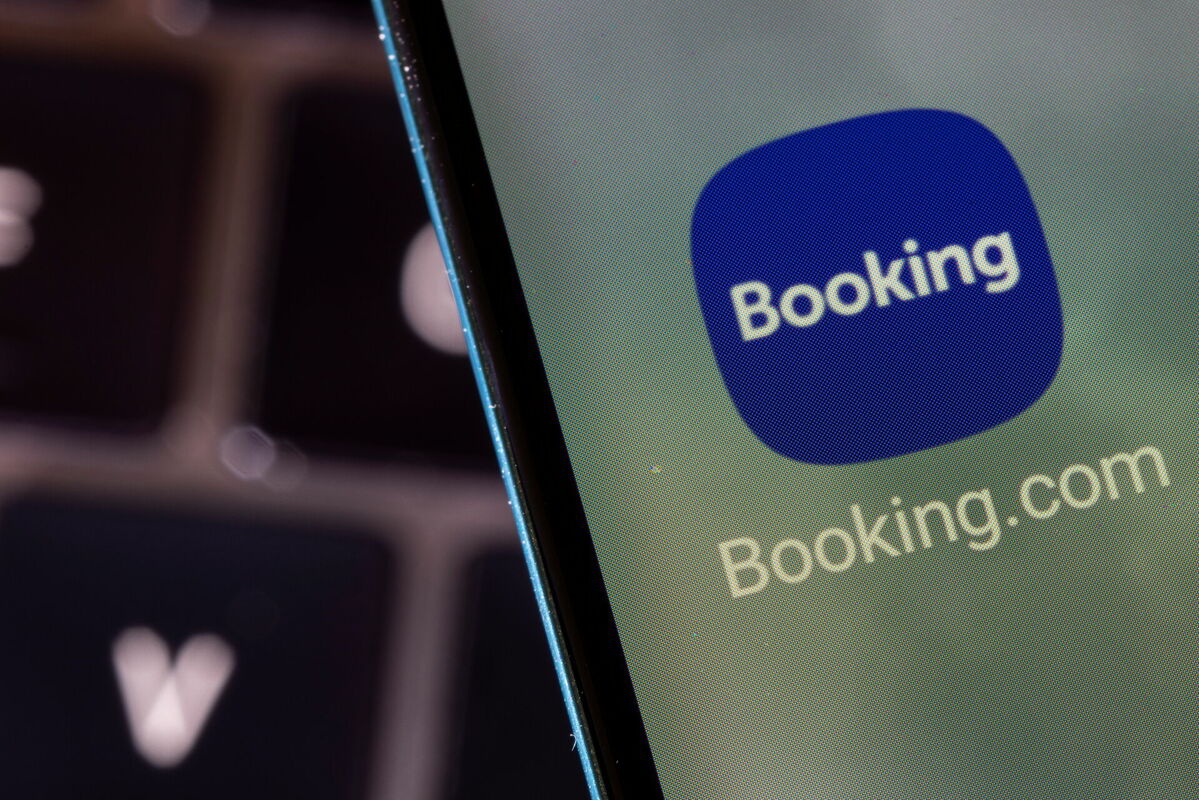 "Booking.com" aplikācija. Foto: REUTERS/Dado Ruvic/Illustration