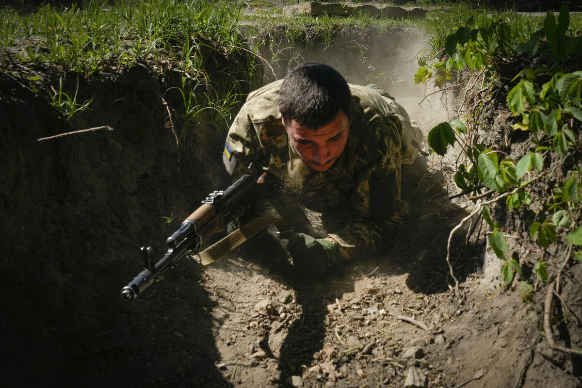 Ukrainas karavīrs. Foto: AP Photo/Efrem Lukatsky/Scanpix