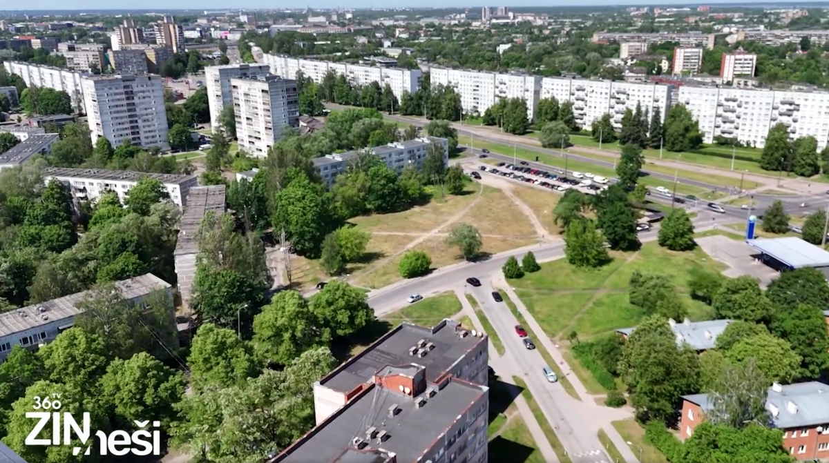 Dzīvokļu mājas. Foto: Ekrānšāviņš no video