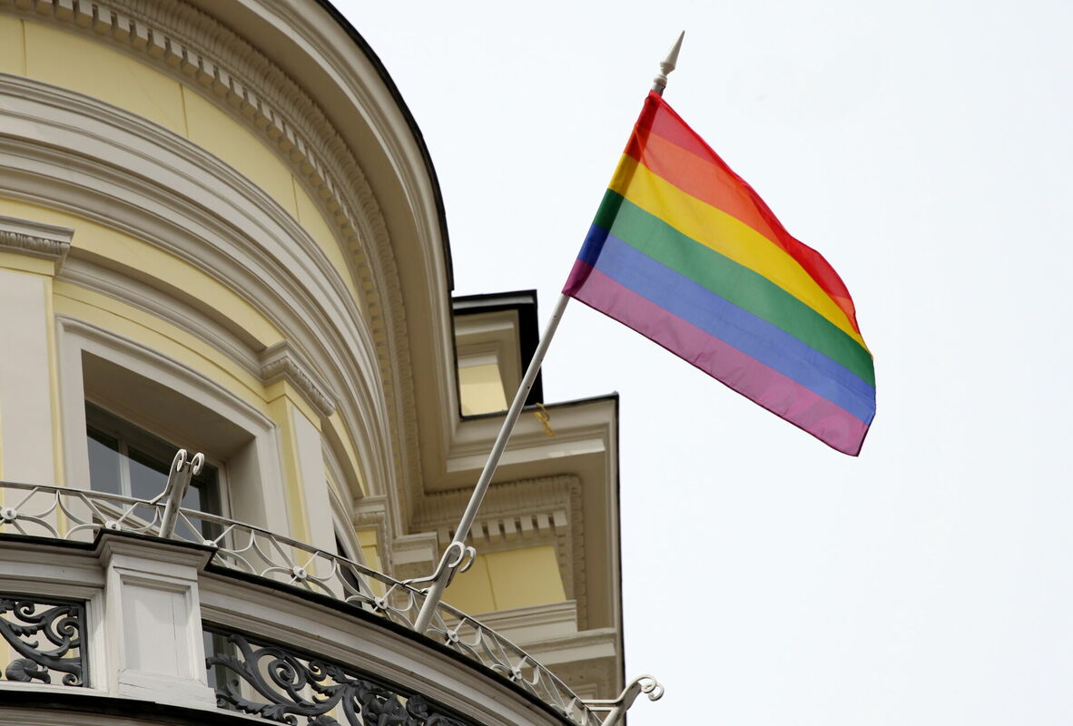 LGBT karogs. Foto: Ieva Čīka/LETA