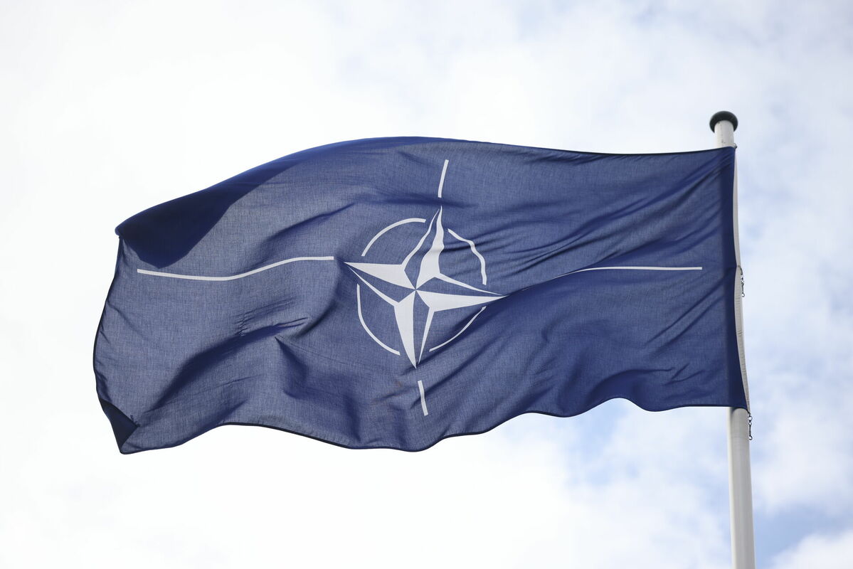 NATO karogs. Foto: scanpix/EPA