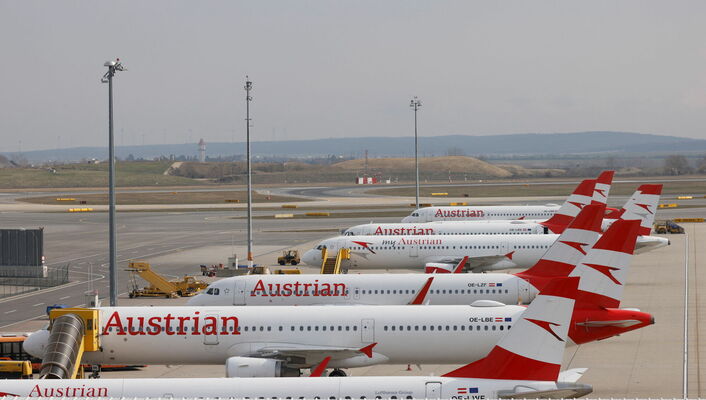 Austrian Airlines lidmašīnas. Foto: scanpix/REUTERS