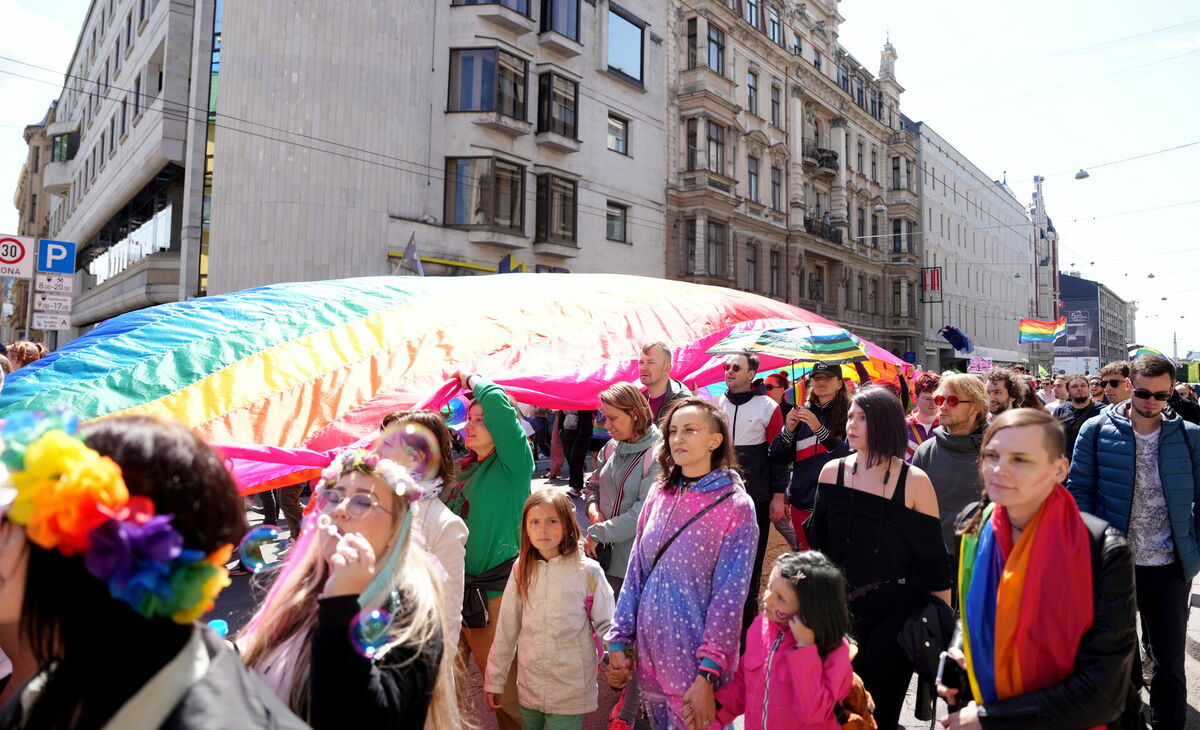 2023. gada "Riga Pride" gājiens. Foto: Zane Bitere/LETA