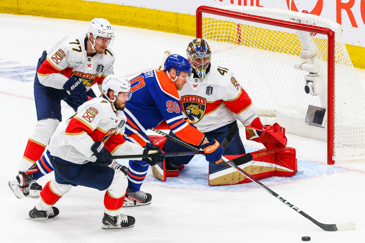 "Panthers" viesos ar 1:8 zaudēja Edmontonas "Oilers". Foto: Sergei Belski-USA TODAY Sports