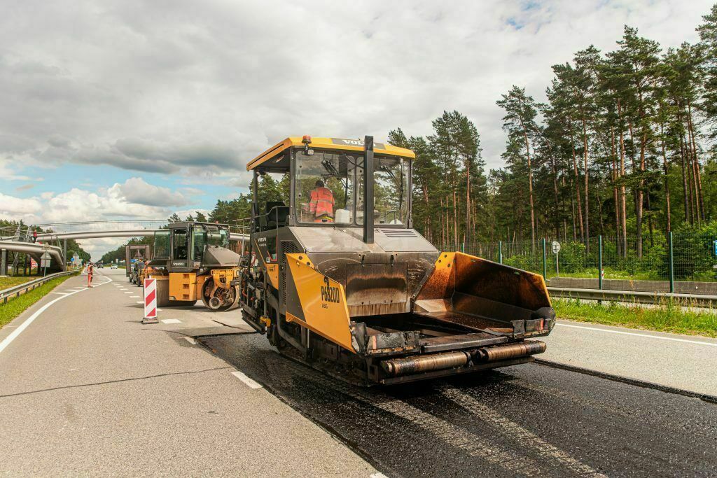 Ceļu remontdarbi. Foto: Latvijas valsts ceļi