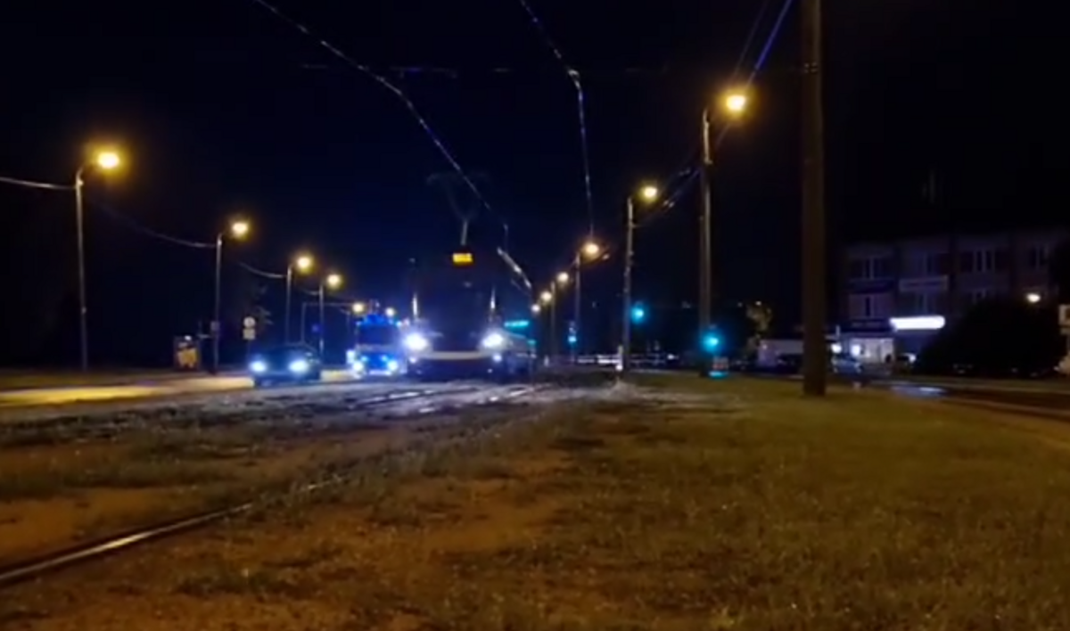 Tramvajs naktī. Foto: Rīgas Satiksme