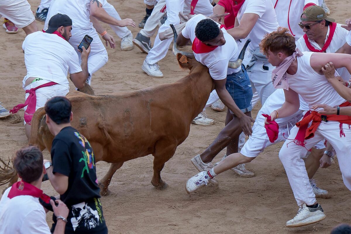 Vēršu sacensības Spānijā. Foto: scanpix/AFP