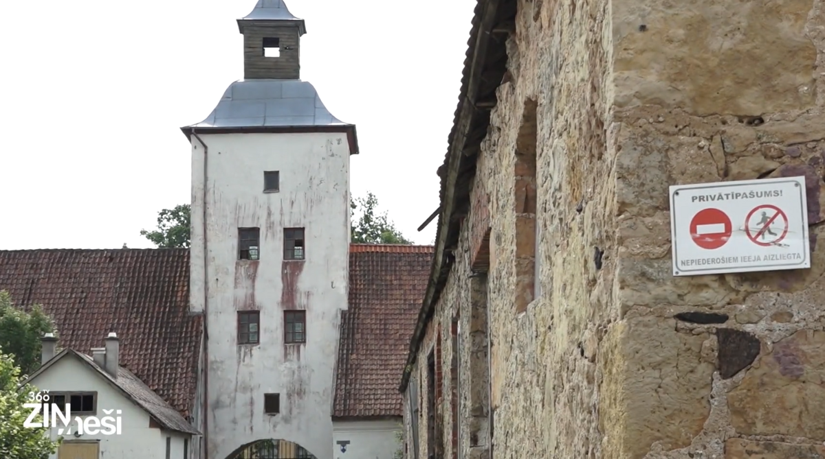 Muiža Stukmaņos. Foto: Ekrānšāviņš no sižeta