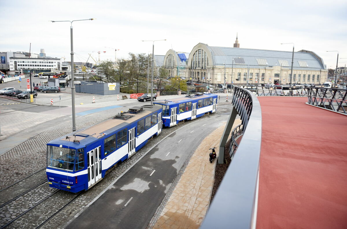 7. tramvajs Maskavas ielā. Foto: Zane Bitere/LETA