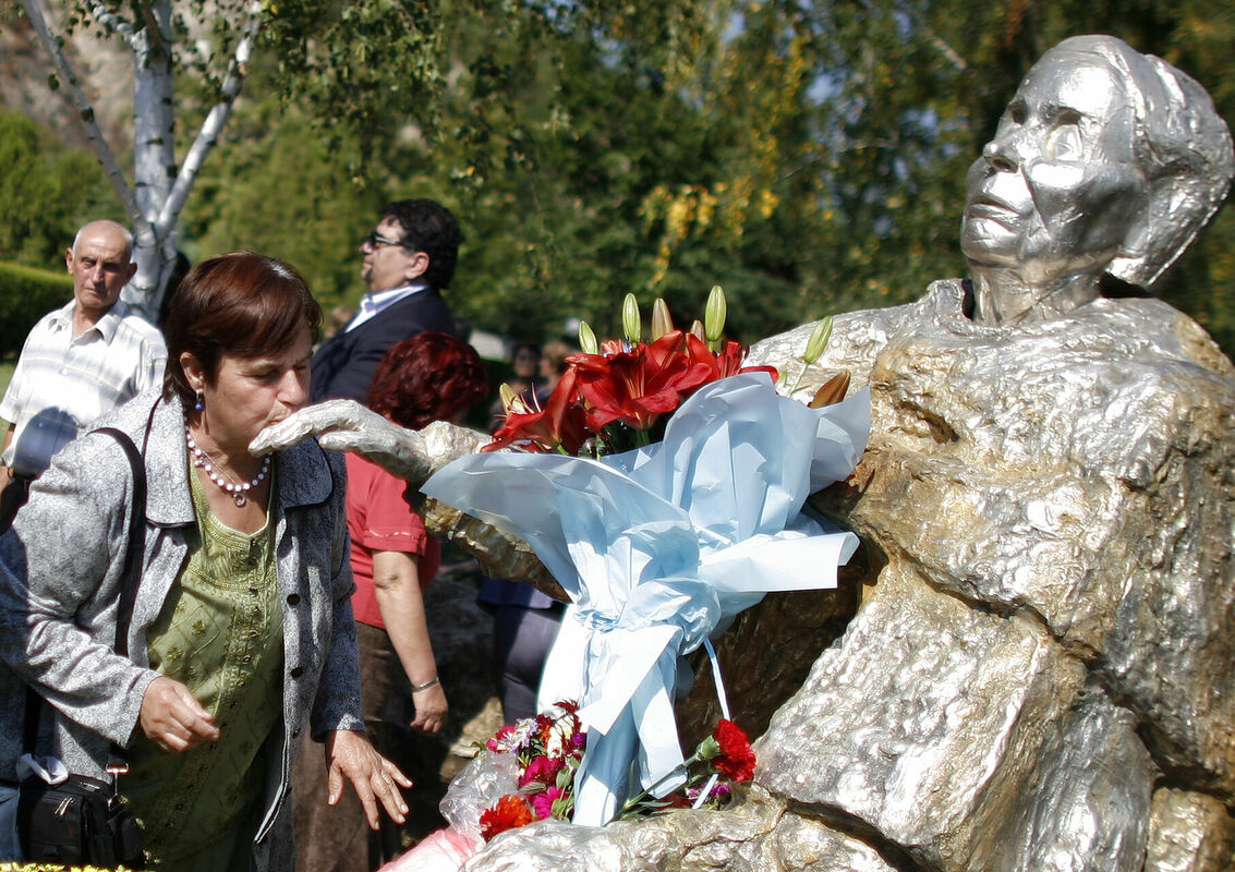 Vangas skulptūra Bulgārijā. Foto: scanpix/REUTERS