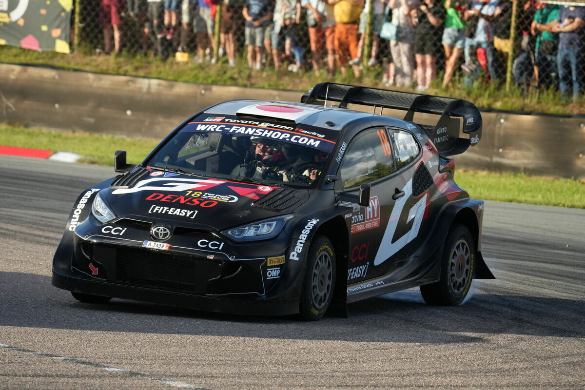 FIA pasaules rallija čempionāta "Tet Rally Latvia" ātrumposms Biķernieku trasē. Foto: Edijs Pālens/LETA