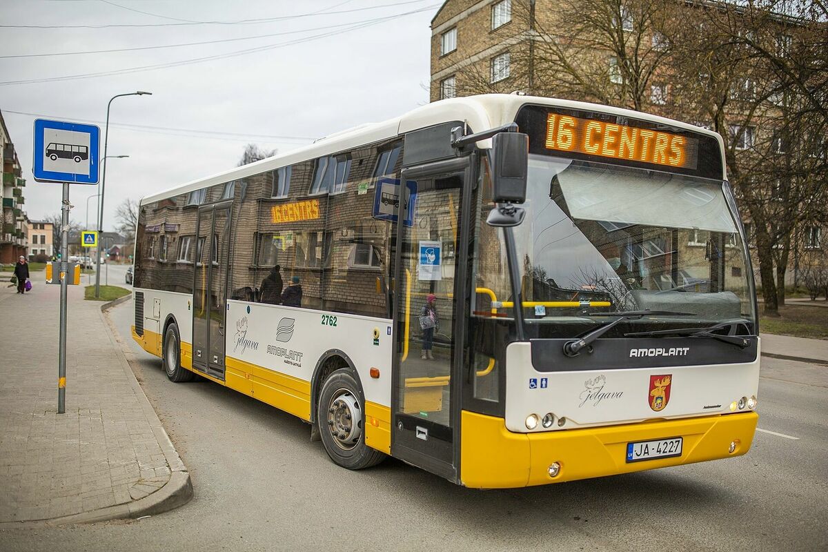 "Jelgavas autobusu parks" autobuss. Foto: www.Jelgava.lv