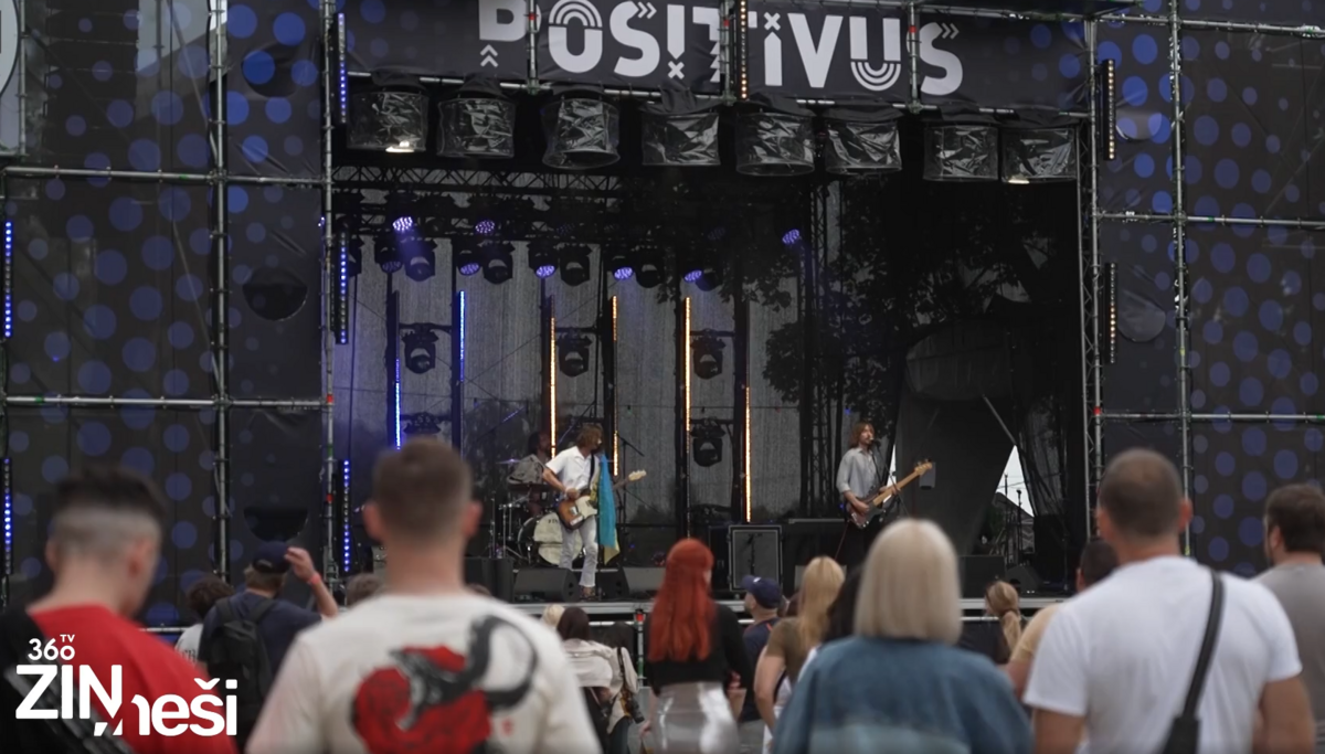 Positivus festivāls. Foto: Ekrānšāviņš no sižeta.