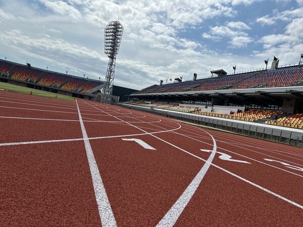 Daugavas stadiona centrālais sporta laukums. Foto: Publicitātes