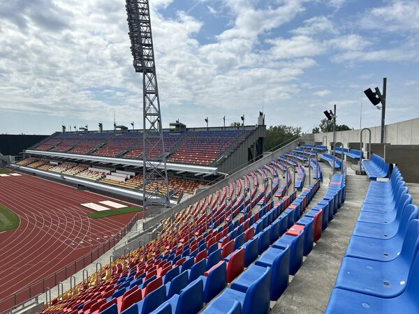 Daugavas stadiona centrālais sporta laukums. Foto: Publicitātes