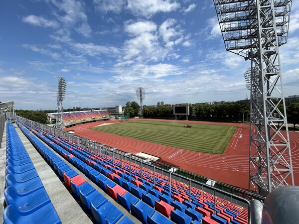 Daugavas stadiona centrālais sporta laukums. Foto: Publicitātes