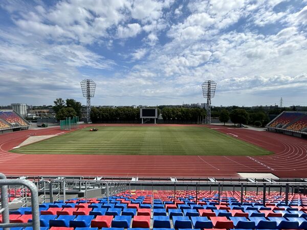 Daugavas stadiona centrālais sporta laukums. Foto: Publicitātes