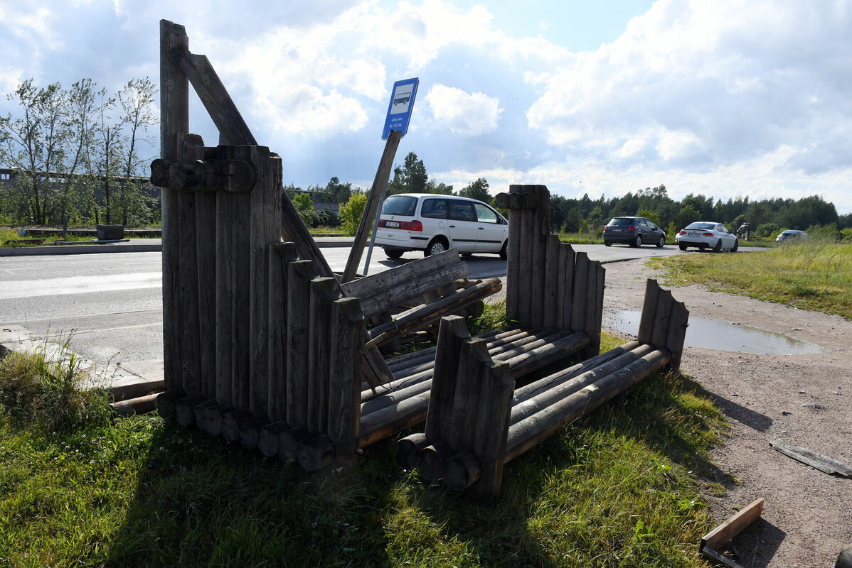 Vētras postījumi Daugavpilī. Foto: Ivars Soikāns/LETA