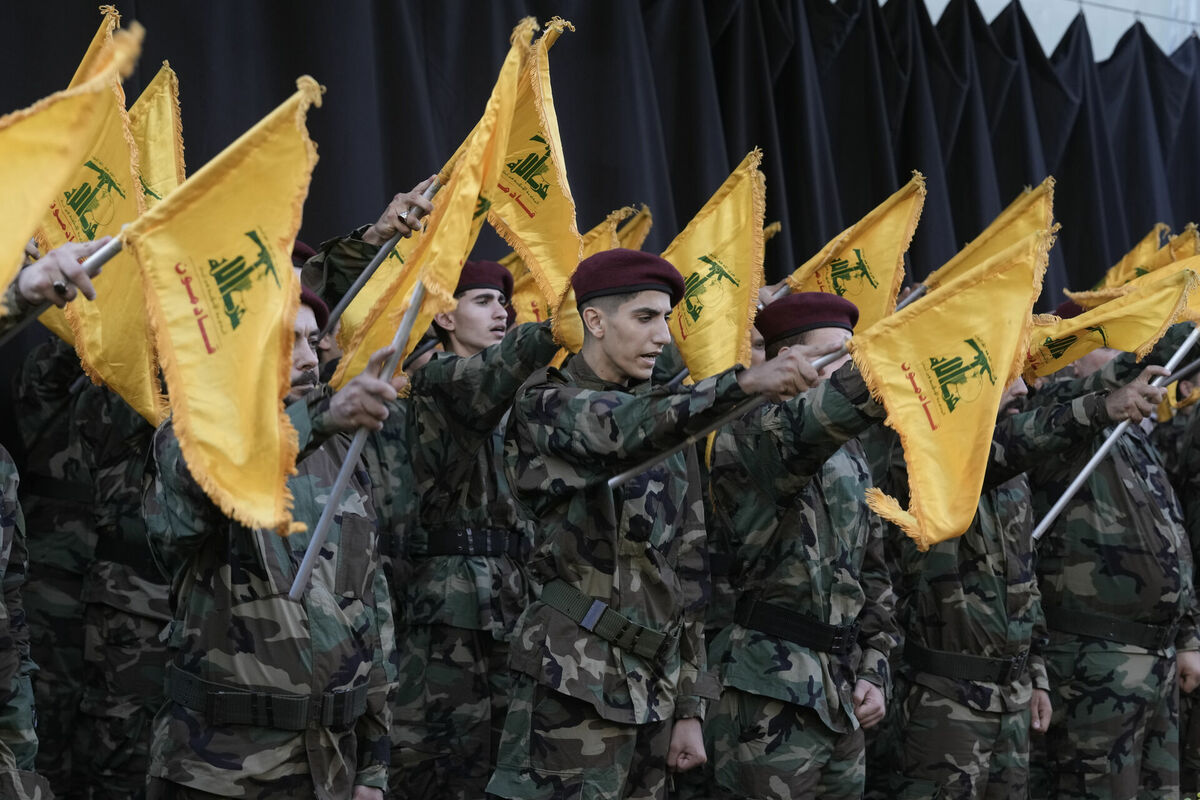 "Hezbollah" kaujenieki. Foto: AP Photo/Bilal Hussein