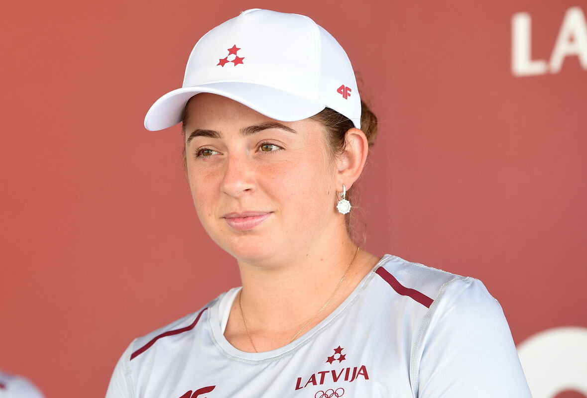 Tenisiste Aļona Ostapenko. Foto: Zane Bitere/LETA