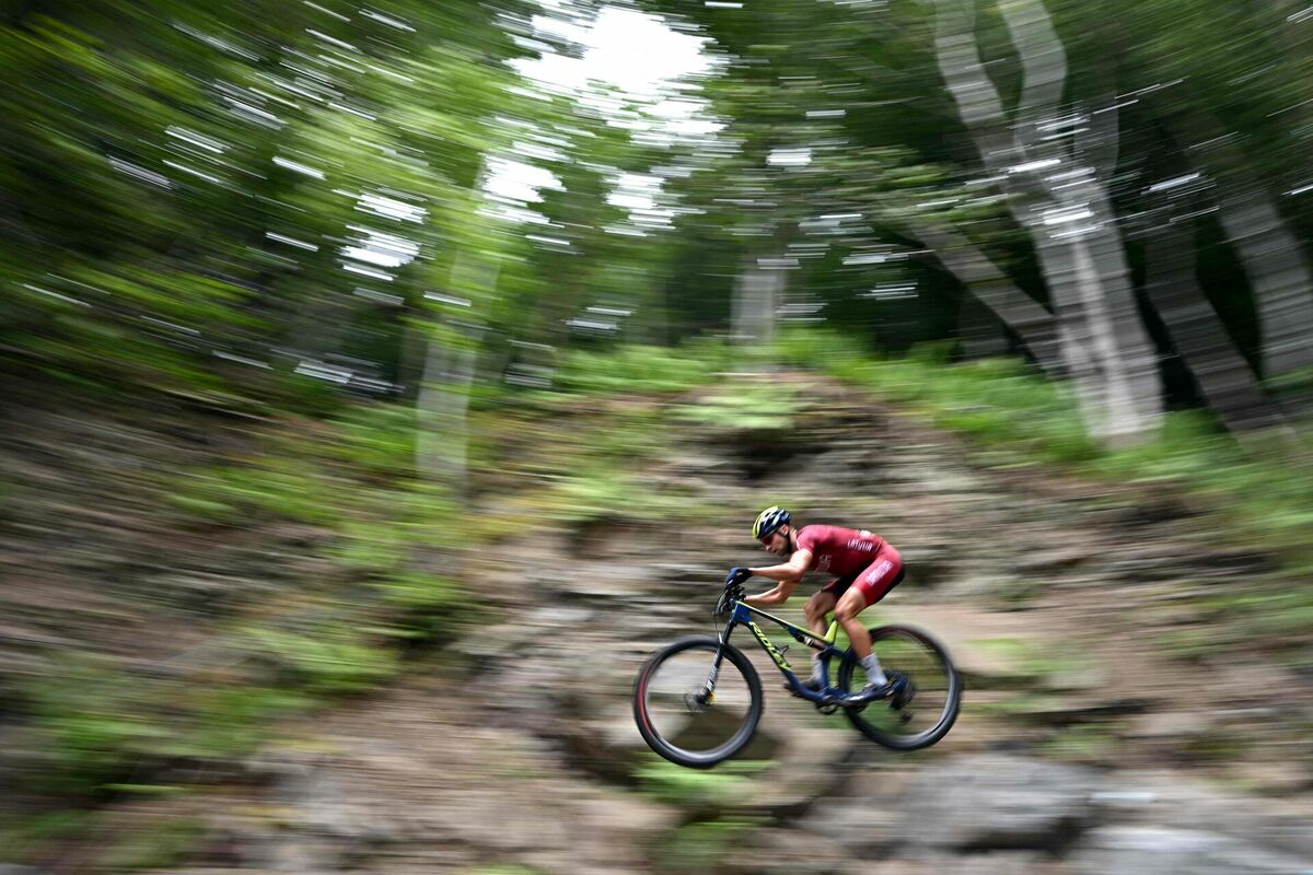 Latvijas sportists Mārtiņš Blūms. Foto: Oli SCARFF / AFP