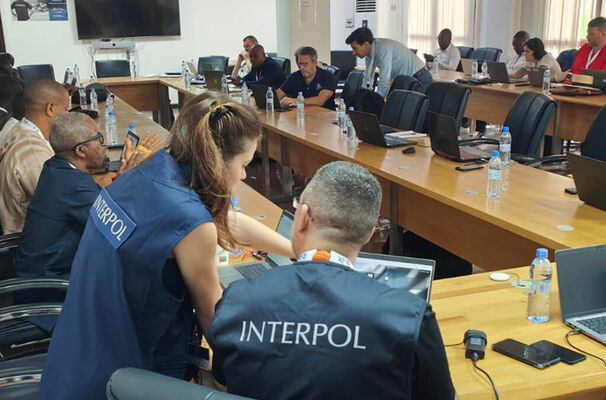 Interpola aizturēšana. Foto: interpol.int