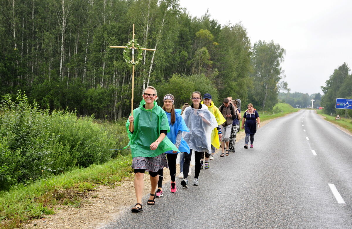 Svētceļnieki 2019. gadā. Foto: Ivars Soikāns/LETA