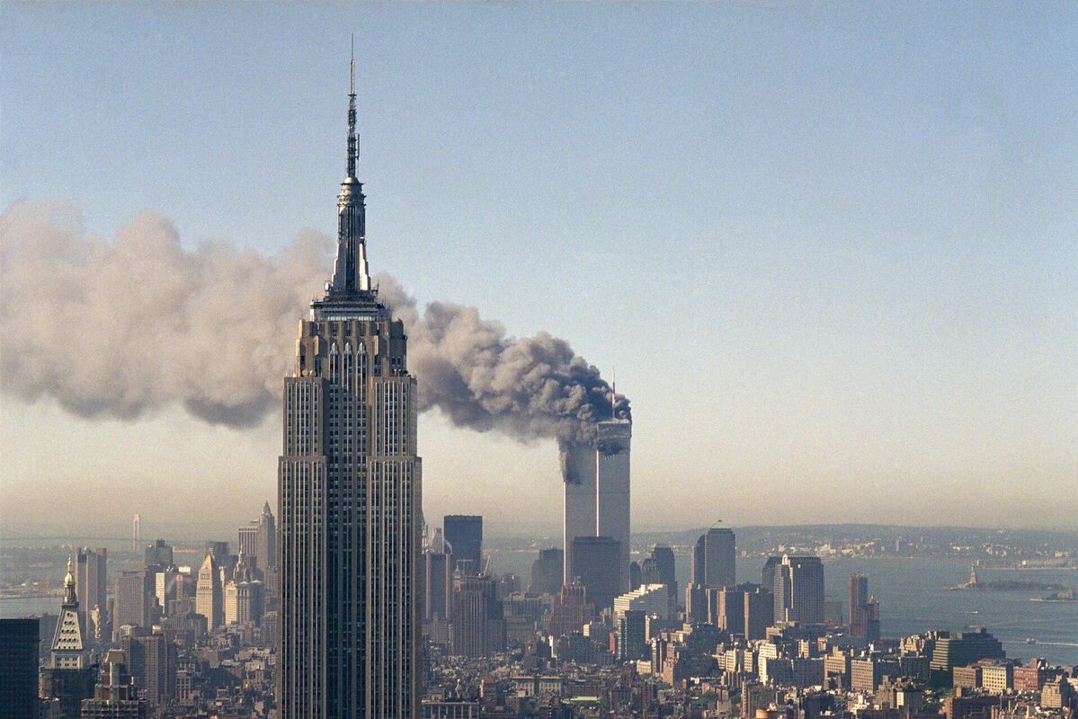 2001. gada 11. septembra terorakts Ņujorkā, ASV. Foto: AP Photo/Marty Lederhandler