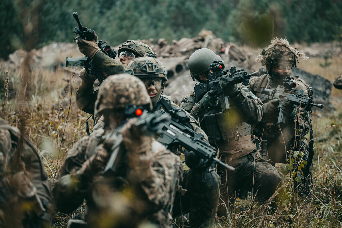 Militārās mācības, attēls ilustratīvs. Foto: Armīns Janiks, Aizsardzības ministrija