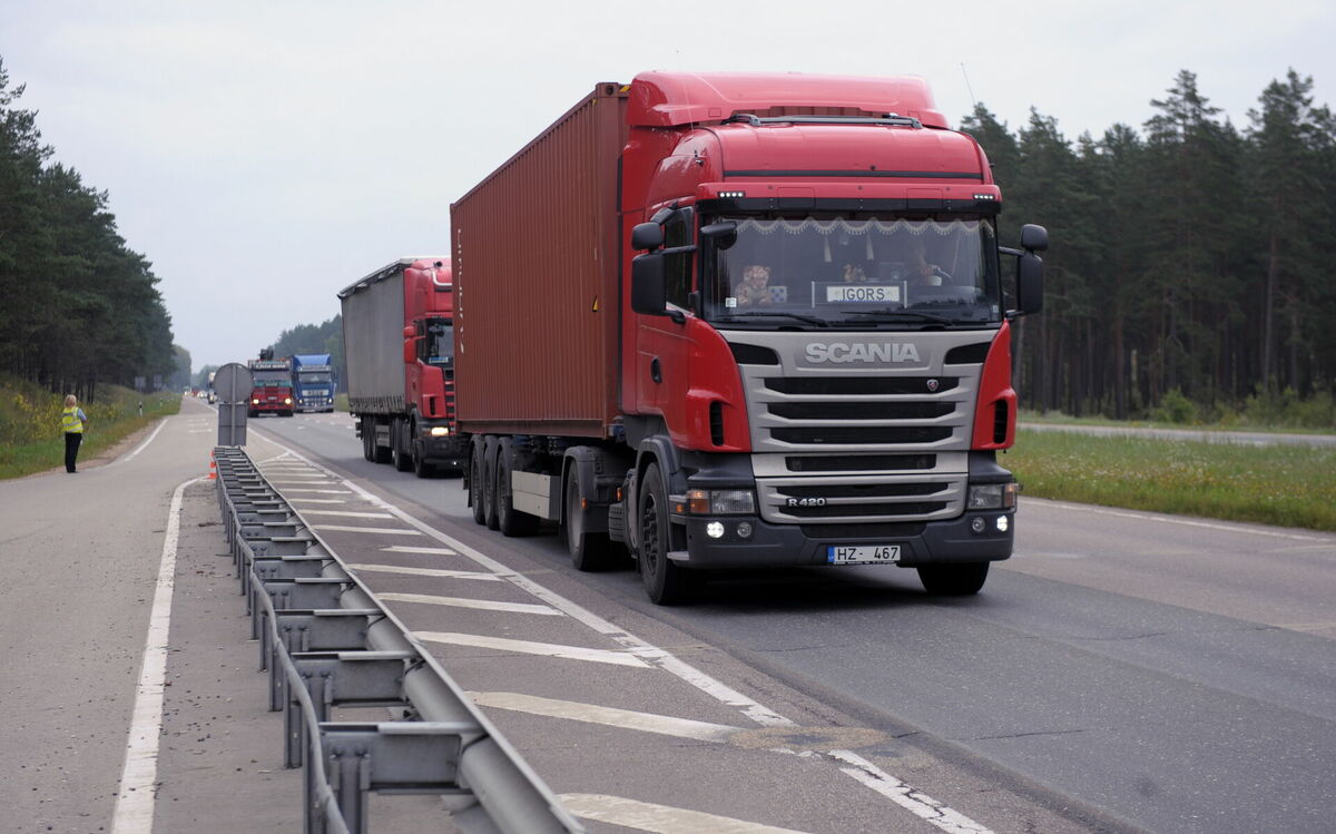 Kravas auto. Foto: Ieva Lūka/LETA