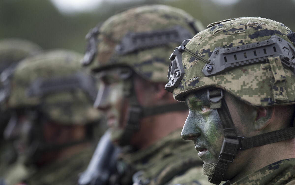 Horvātu NATO karavīri. Foto: AP Photo/Mindaugas Kulbis/Scanpix