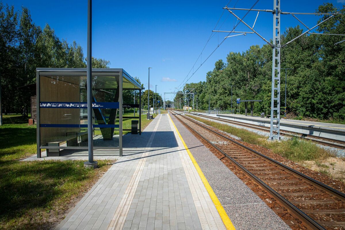 Dzelzceļa stacija "Sarkandaugava". Foto: Publicitātes attēls