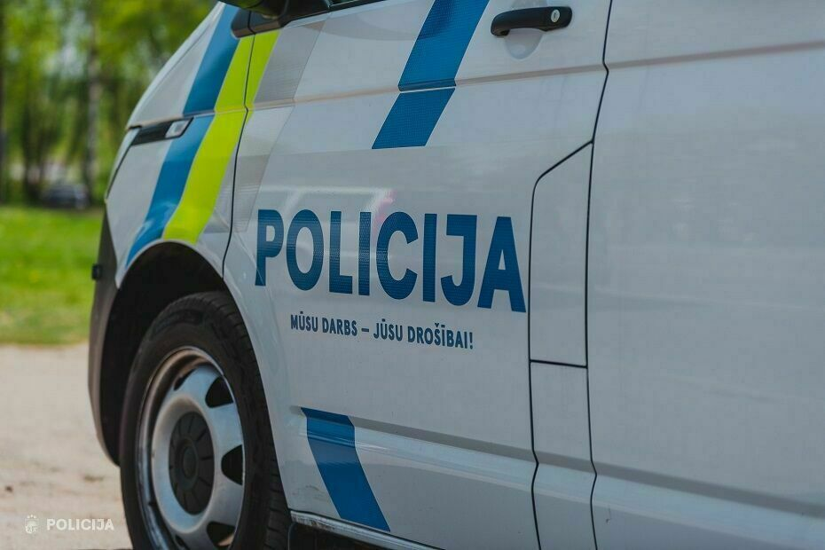 Policijas auto. Foto: Valsts policija