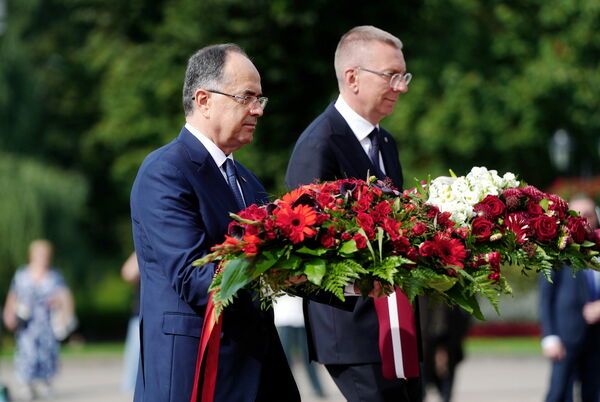 Albānijas prezidenta vizīte Latvijā. Foto: LETA