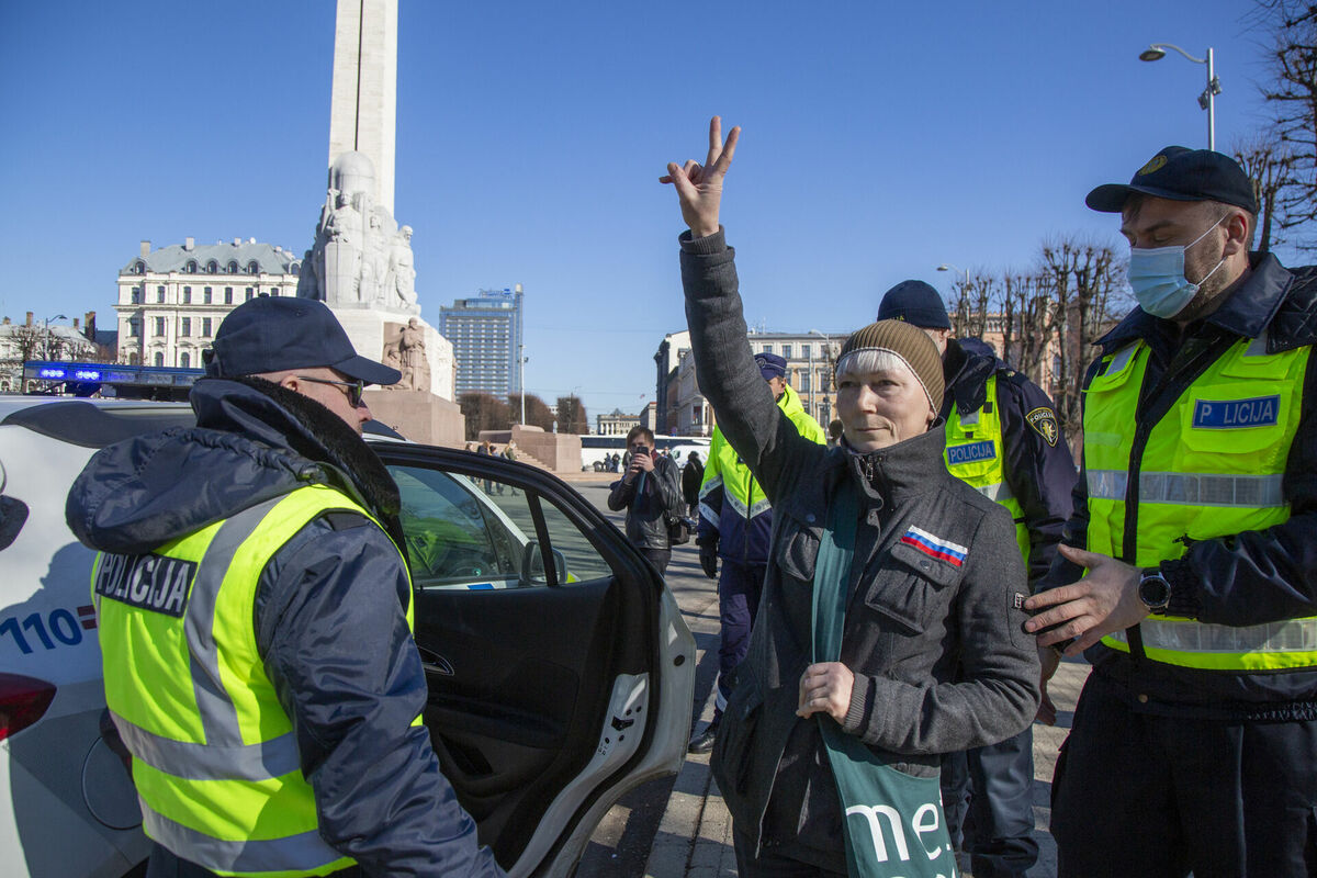 Prokremliskā aktīviste Jeļena Kreile. Foto: Edijs Pālens/LETA