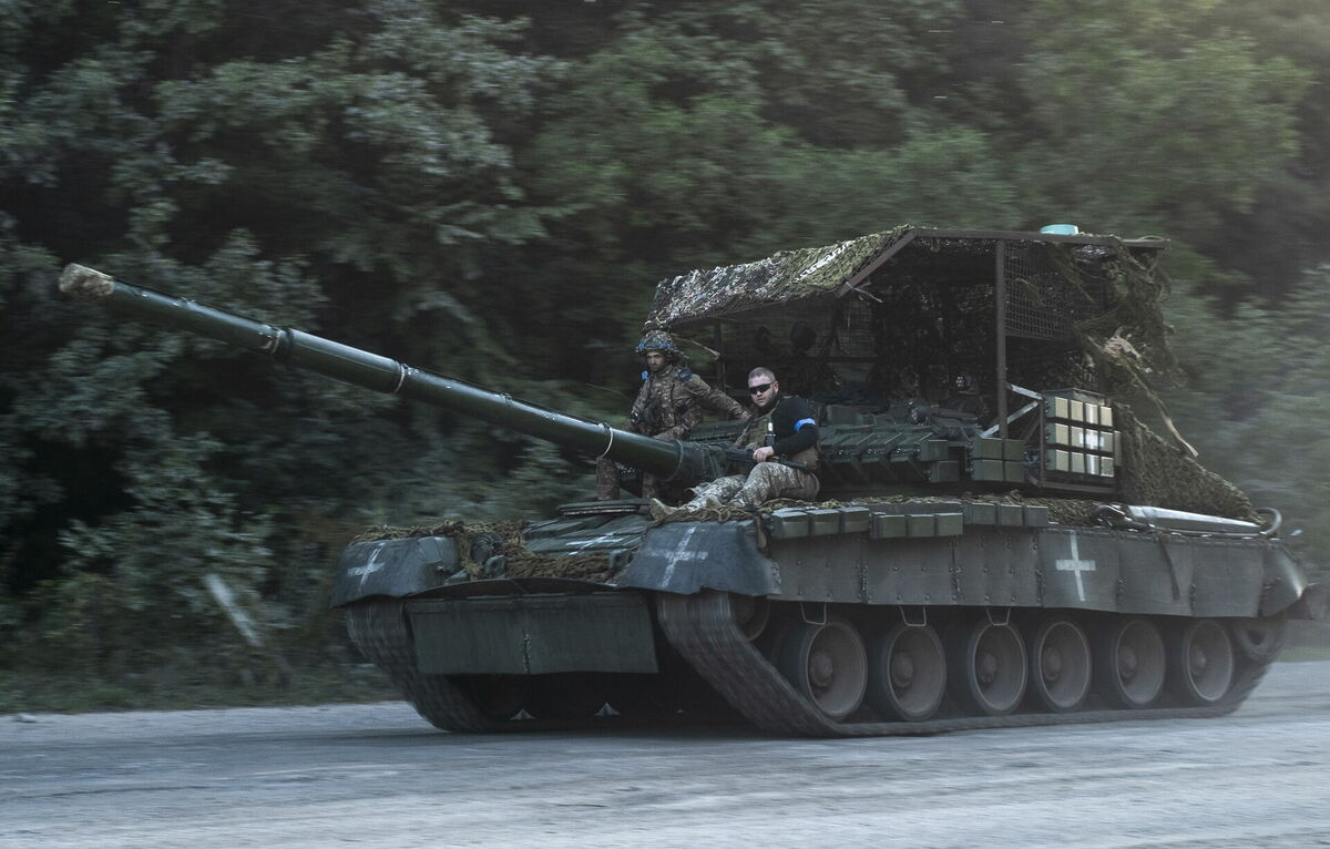 Ukrainas armijas tanks Kurskā. Foto: EPA/GEORGE IVANCHENKO/Scanpix