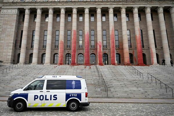 Vandaļi Somijā. Foto: scanpix/Emmi Korhonen / Lehtikuva / AFP