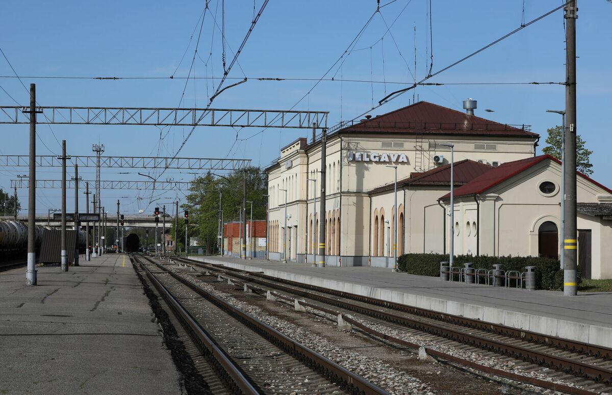 Dzelzceļa stacija "Jelgava". Foto: Evija Trifanova/LETA