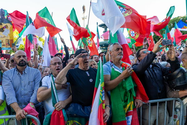 Protesti Portugālē. Foto: scanpixEPA/JOSE SENA GOULAO