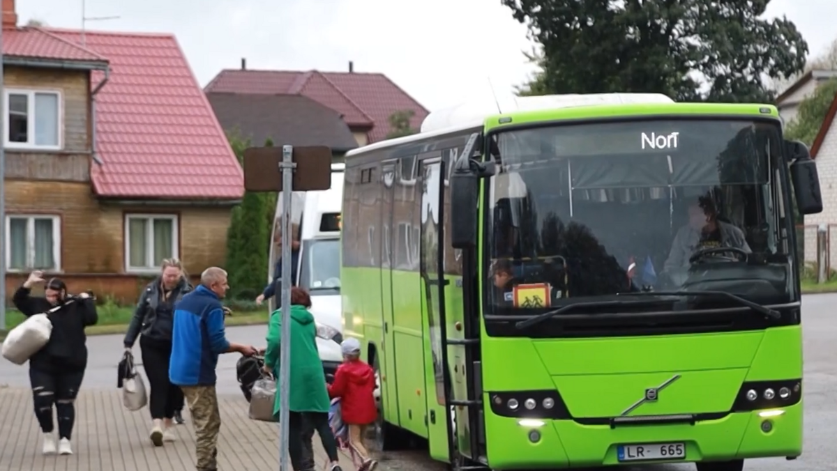 Autobuss. Foto: Ekrānšāviņš no sižeta